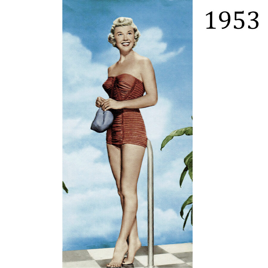 1953 Swimsuit PDF pattern in 96 cm/ 37.8" bust