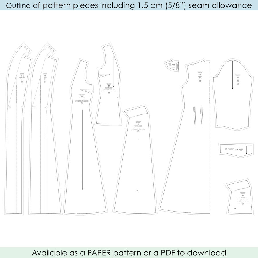1955 Housecoat PDF pattern in 112 cm/ 44" bust