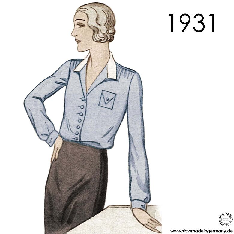 1931 Blouse. Bust 114 cm (45")