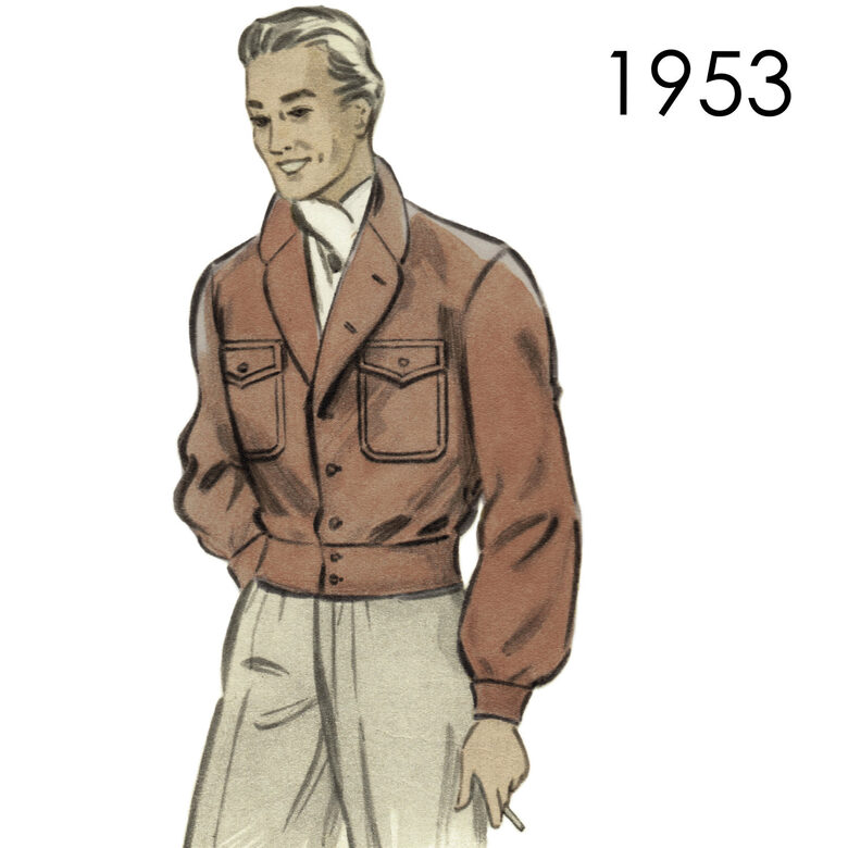 1955 Men's jacket. Chest 104 cm (41")