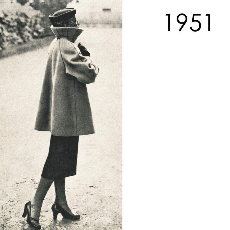 1951 Swing coat. Bust 96 cm (37.8")