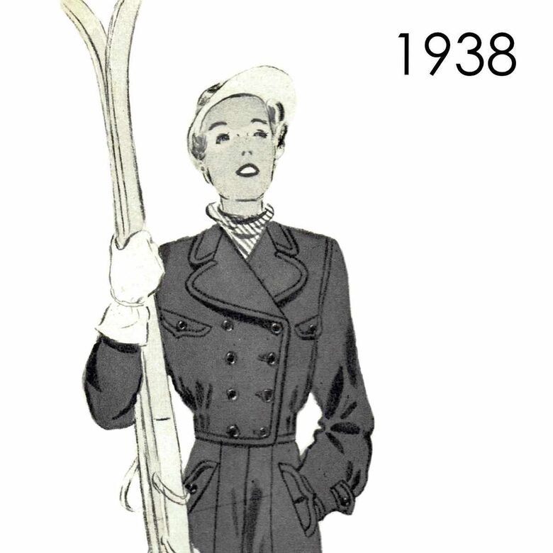 1930s Ski jacket. Bust 90 cm (35.4").