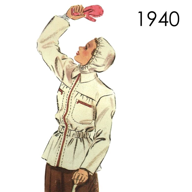 1940 Ski Anorak. Bust 92 cm (36")