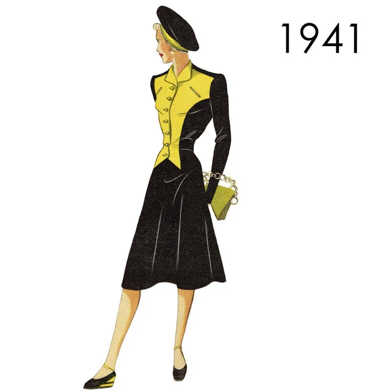 1941 Dress. Bust 120 cm (47")