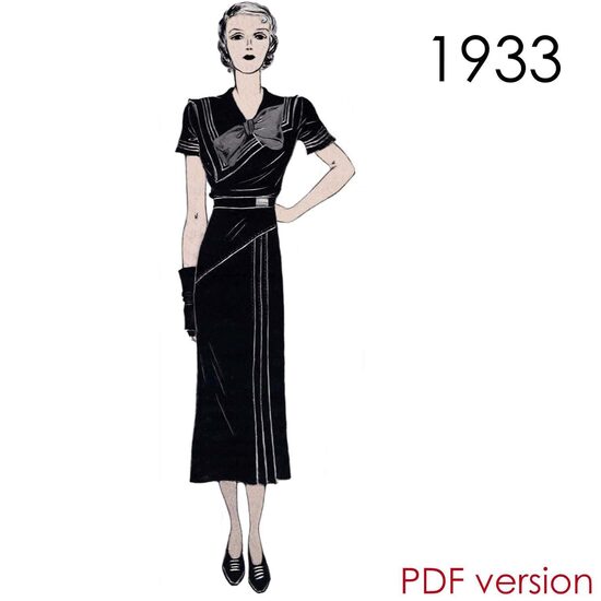 1933 Dress. Bust 86 cm (34")