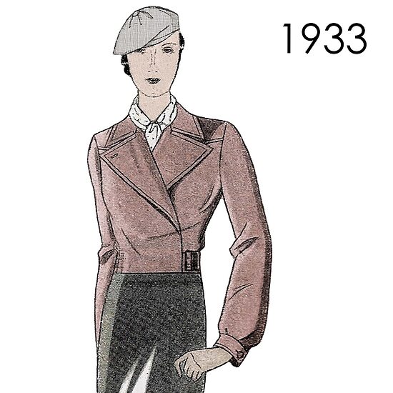 1933 Outdoor Jacket. Bust 88 cm (34.6")