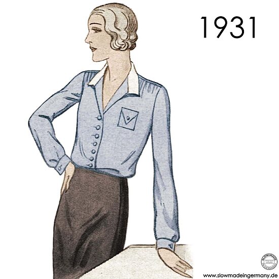 1931 Blouse. Bust 114 cm (45")