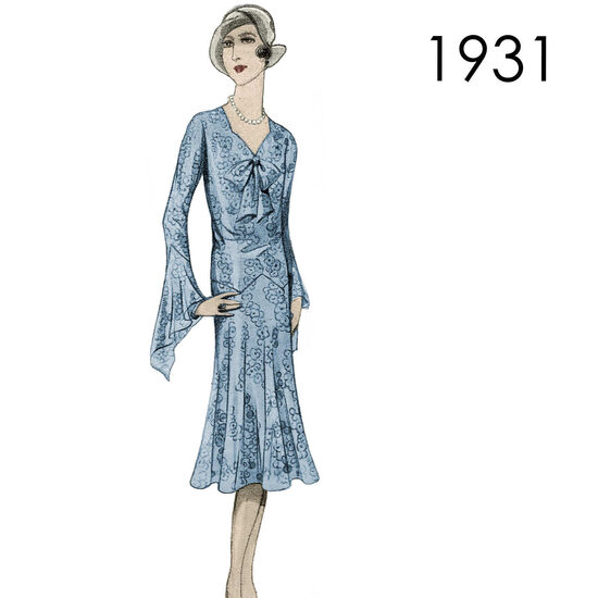 1931 Dress. Bust 120 cm (47")