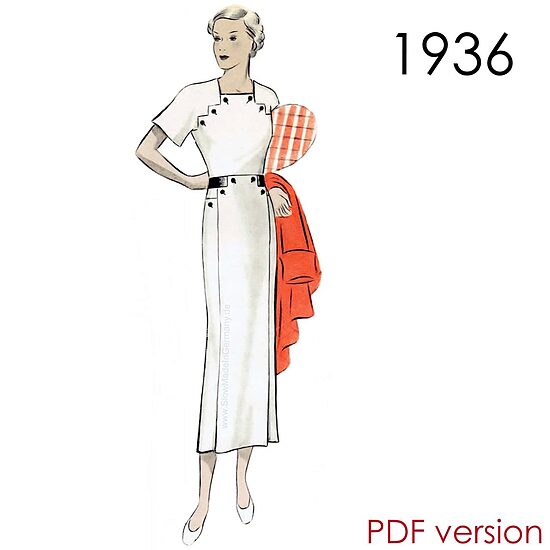 1936 Dress, Bust 88 cm (34.6"). PDF
