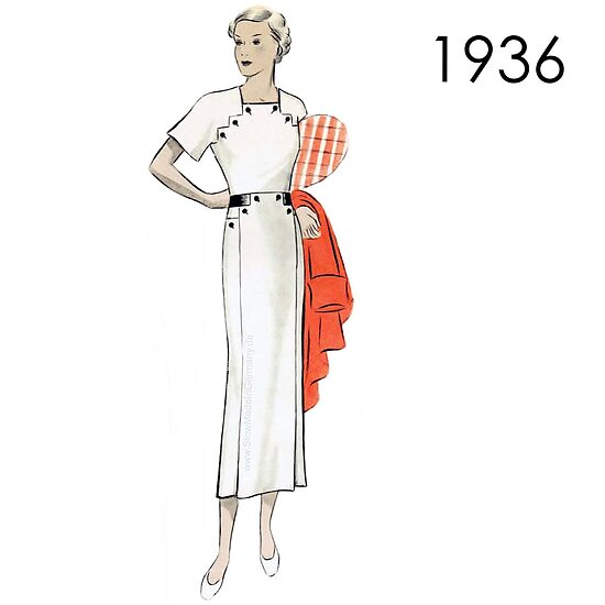 1936 Dress, Bust 88 cm (34.6")