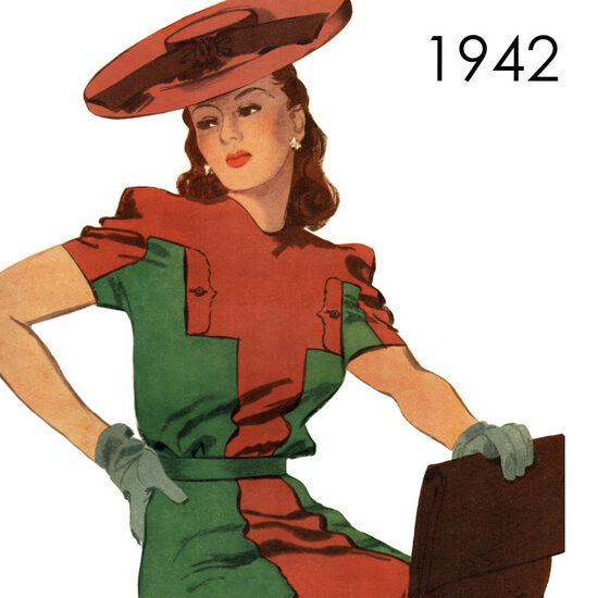 1942 Dress. Bust 104 cm (41")