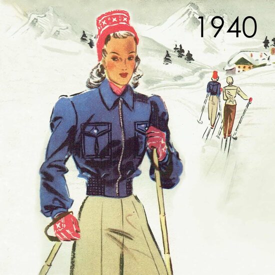 1940 Ski Jacket. Busts 92 cm or 100 cm (36" or 39.4")