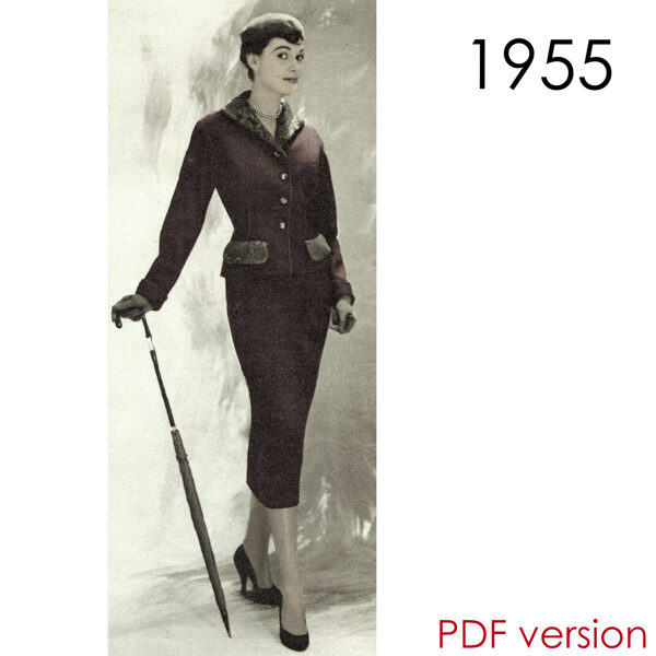 1957 Suit PDF pattern in 104 cm/ 41" bust