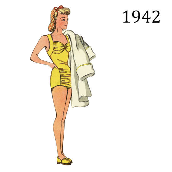 1942 Swimsuit PDF pattern in 92 cm/ 36" bust
