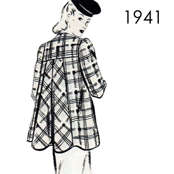 1941 Swing coat 100 cm (39.4") bust