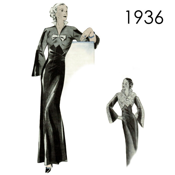 1936 Gown 120 cm (47") bust