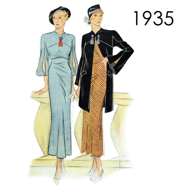 1935 Dress + Jacket pattern in 104 cm/ 41" bust