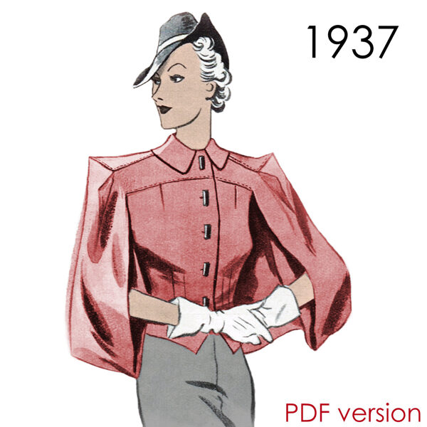 1937 Jacket 92 cm (36") bust. PDF pattern.