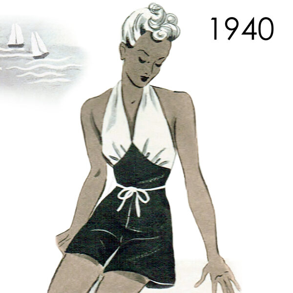 1940 Sun suit pattern 96 cm (37.8") bust