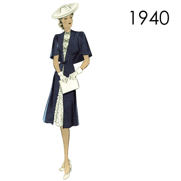 1940 Jacket pattern 96 cm (37.8") bust