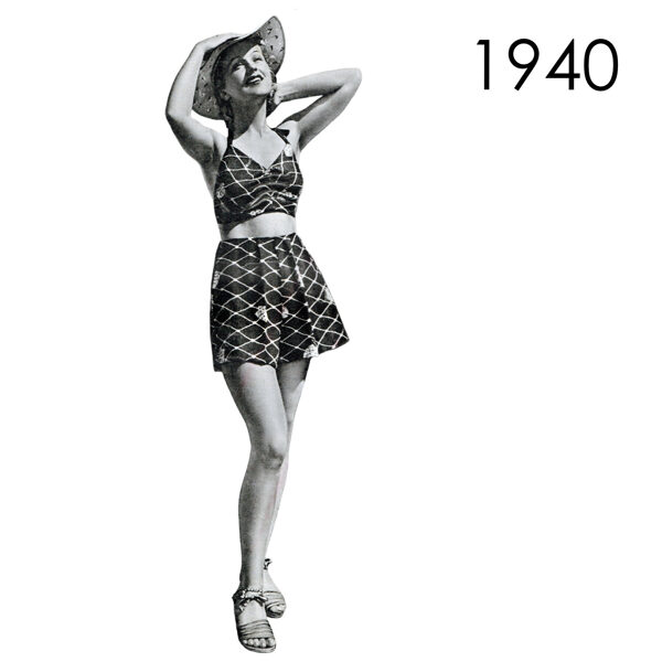 1940 Sun suit pattern 90 cm (35.4") or 102 cm (40") bust