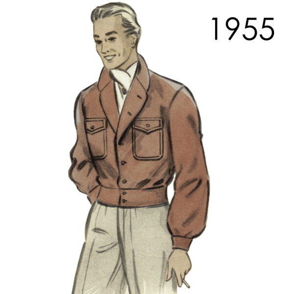 1955 Mens' jacket pattern in 104 cm (41") chest