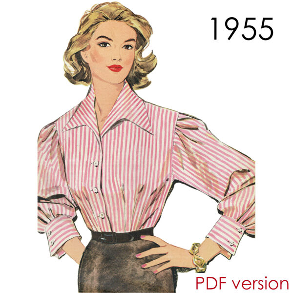 1955 Blouse PDF pattern in 104 cm/ 41" bust