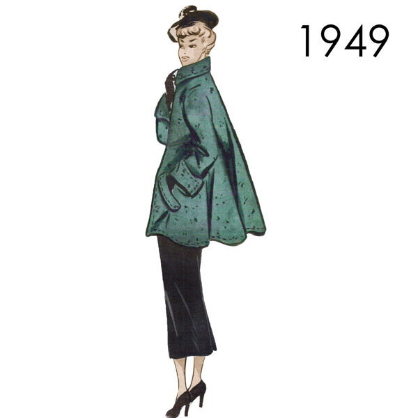 1949 Swing coat pattern in 96 cm/ 37.8" bust