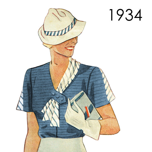 1934 Blouse 96 cm (37.8") bust