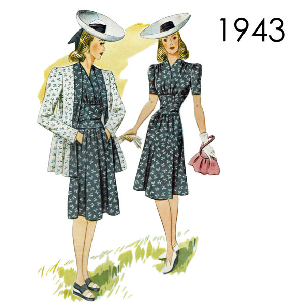 1941 Dress & Jacket 96 cm (37.8") bust