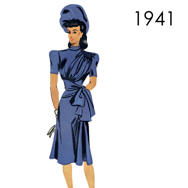 1941 Dress pattern 96 cm (37.8") bust