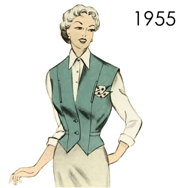 1955 Waistcoat pattern in 120 cm/ 47" bust