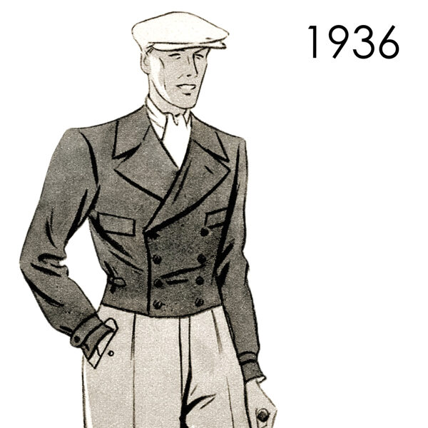 1936 Men's Jacket pattern in 96 cm / 37.8" chest