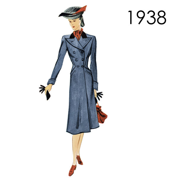 1938 Coat pattern in 102 cm/ 40." bust