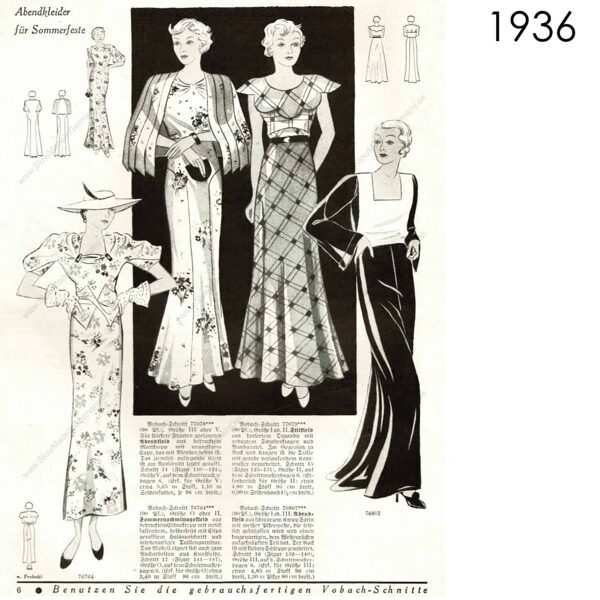 Vintage evening long gowns and capes