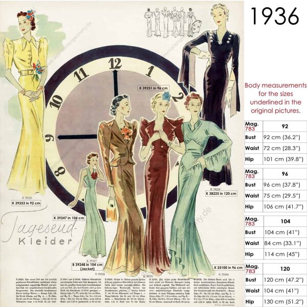 Bygone era 1930s style gowns