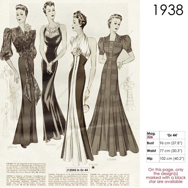 1930s glamour gowns