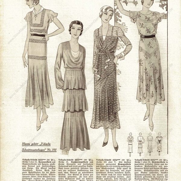 Vobachs Frauen Zeitung 2/1931 sewing patterns