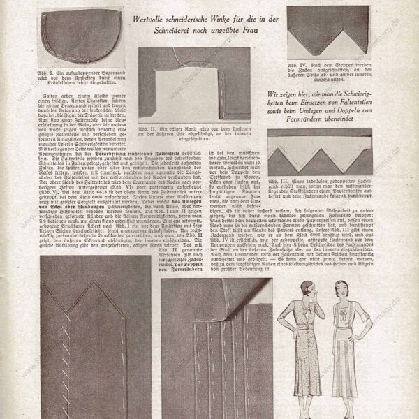 Vobachs Frauen Zeitung 2/1931 sewing patterns