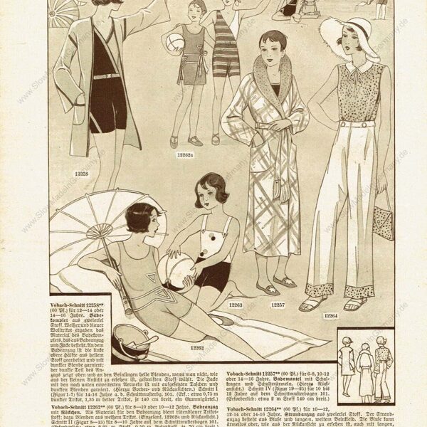Vobachs Frauen Zeitung 2/1931 childrens sewing patterns