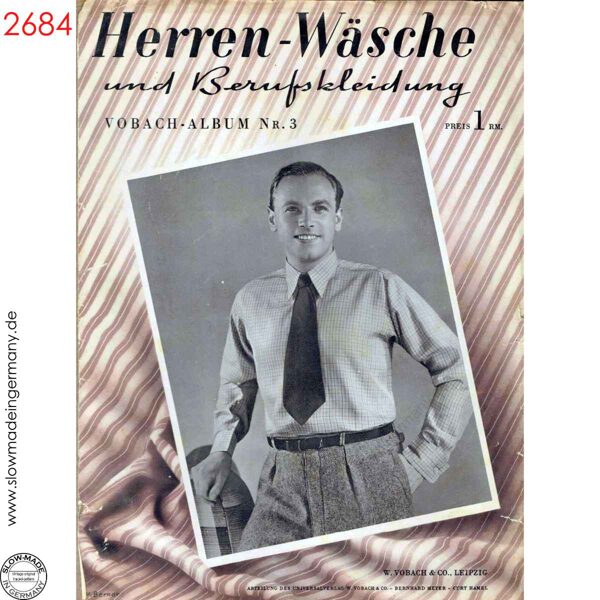 1930s Vintage Menswear sewing pattern magazine