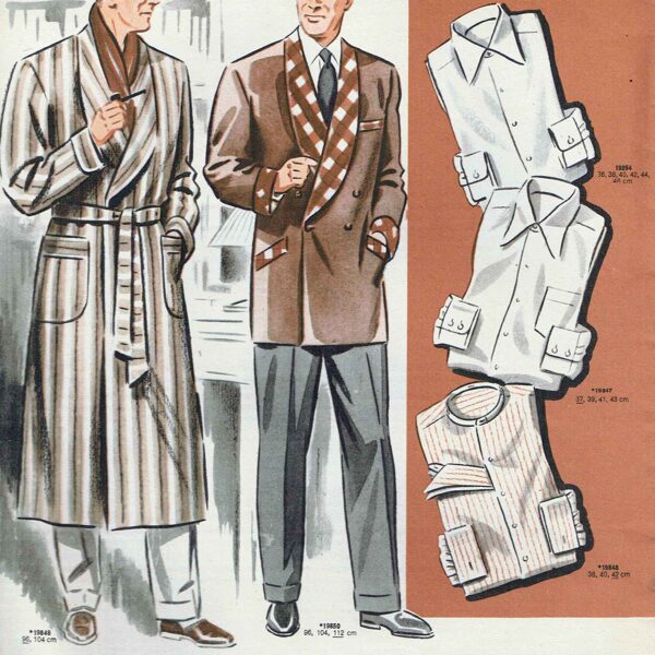 Vintage menswear sewing patterns 1950s