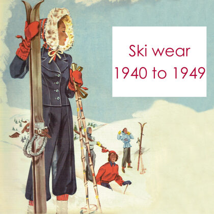 Ski wear 1940 to 1949
