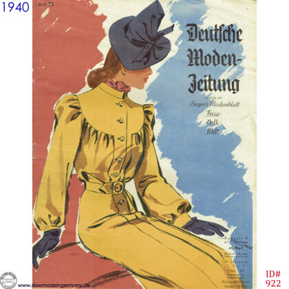 1940 Deutsche Moden-Zeitung Heft 22