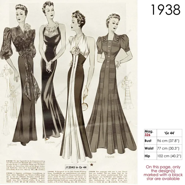 1930s glamour gowns