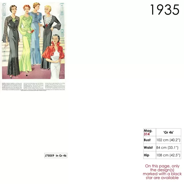Vintage evening wear