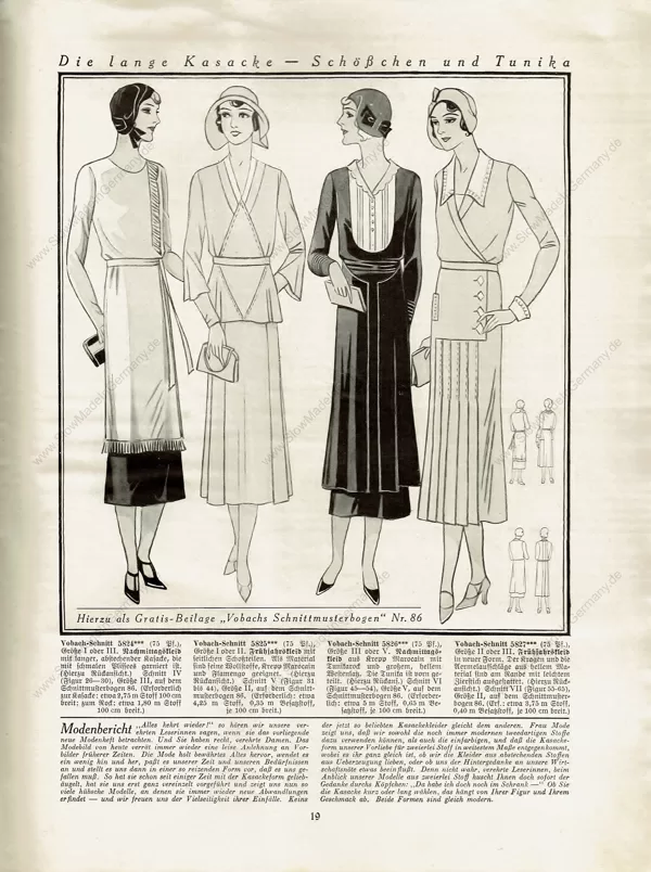 Early 1930s Vintage sewing patterns