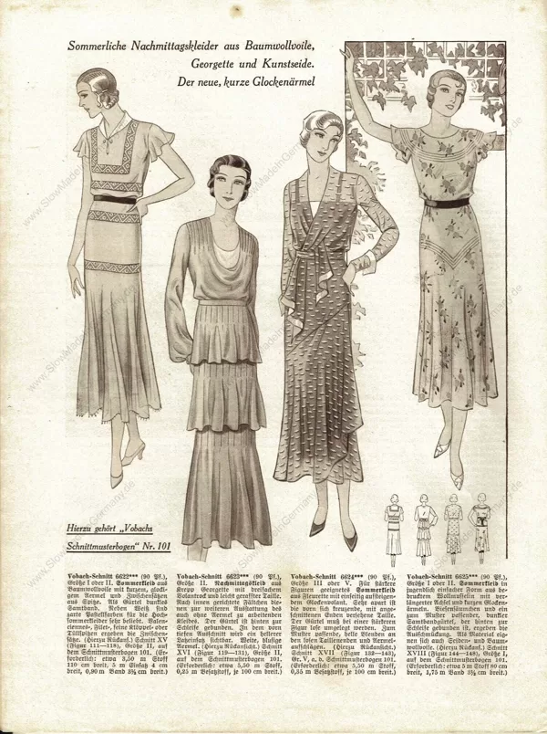 Vobachs Frauen Zeitung 2/1931 sewing patterns