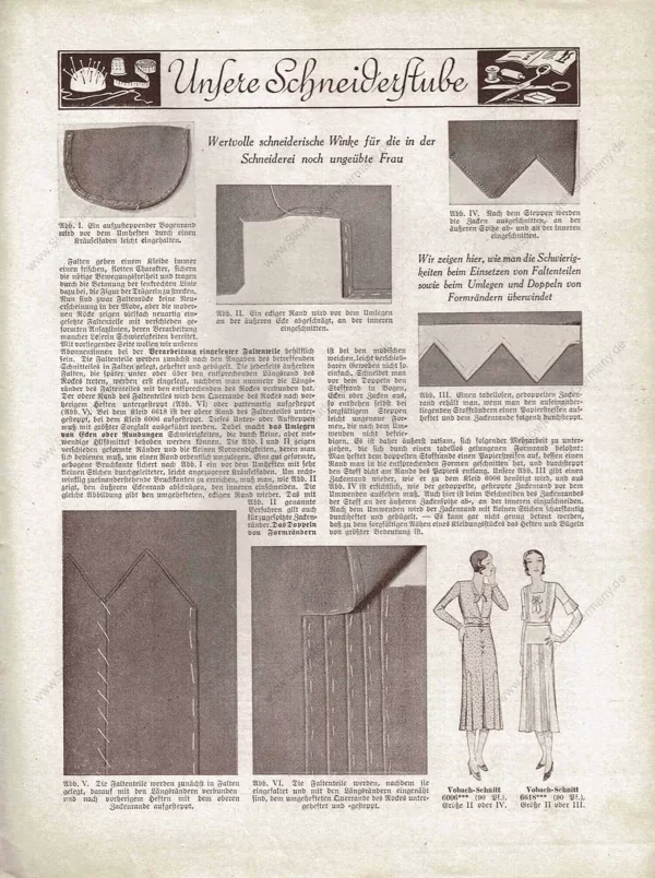 Vobachs Frauen Zeitung 2/1931 sewing patterns