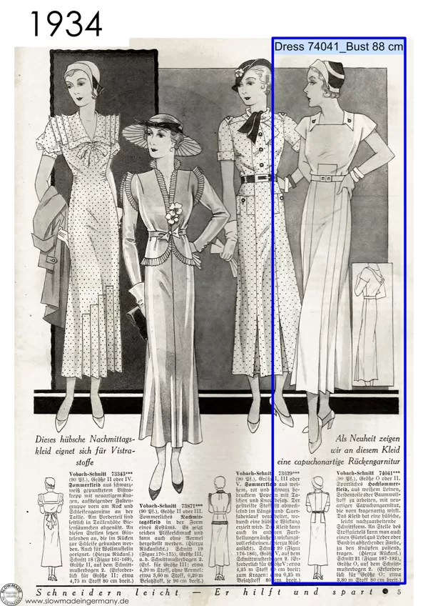 1930s Vintage womens patterns petite sizes